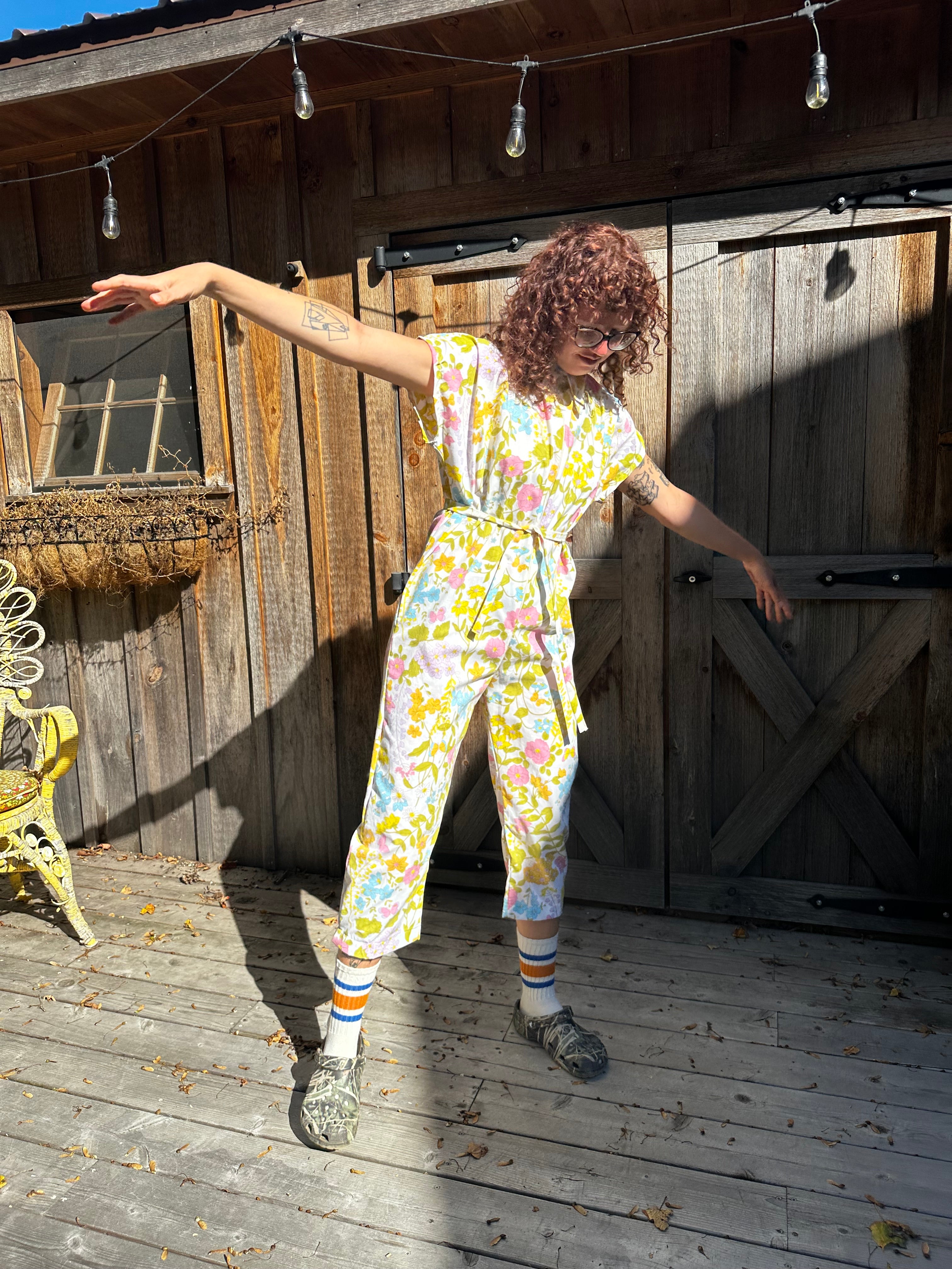 Butterfly Bedsheet Jumpsuit