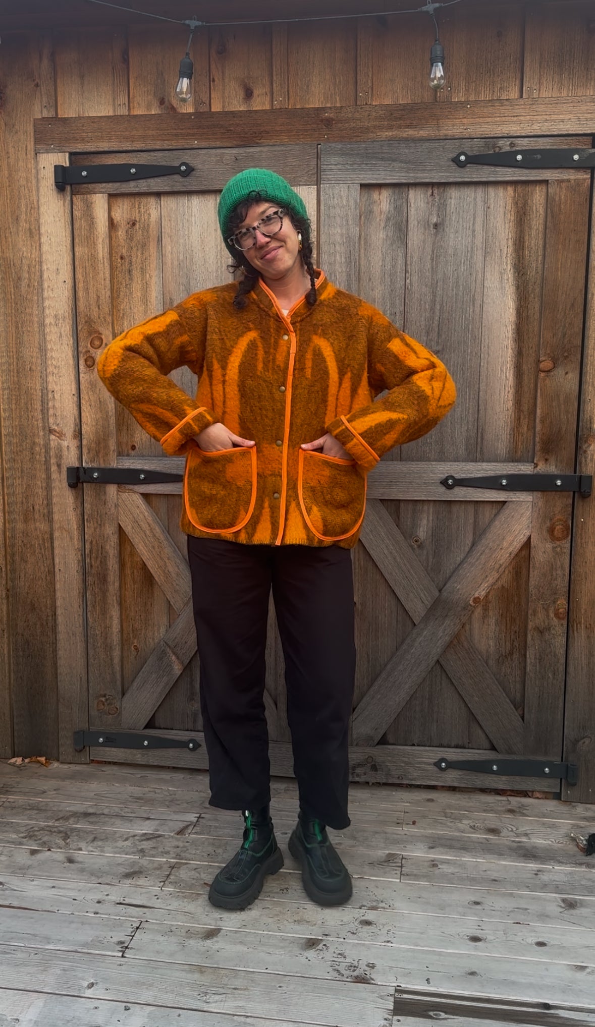 Orange Wool Jacket