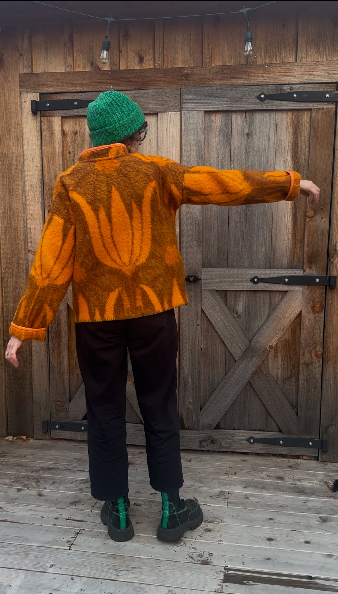 Orange Wool Jacket