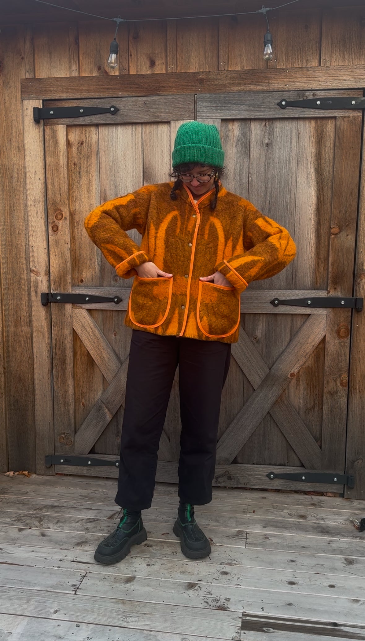 Orange Wool Jacket