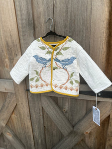 Cross stitch quilt coat