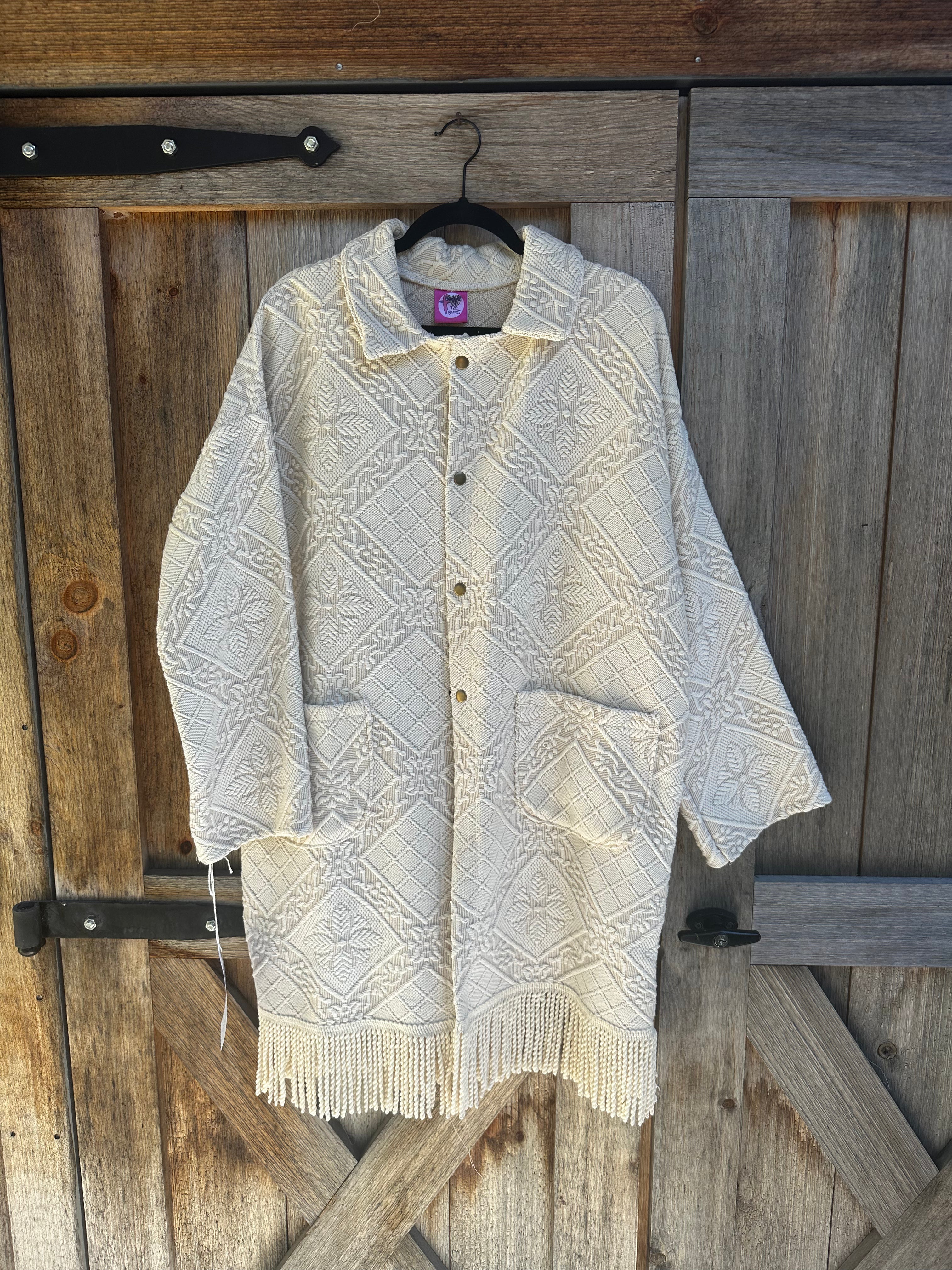 Woven Duster Chore Coat